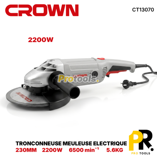 TRONCONNEUSEMEULEUSEELECTRIQUE230MM2200WCROWN_CT130701PROTOOLS.png TRONCONNEUSE MEULEUSE ELECTRIQUE 230MM 2200W CROWN | CT13070 آلة تقطيع