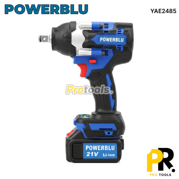 CLE A CHOC A BATTERIE 21V 4.0AH 600N.M BRUSHLESS POWERBLU [YAE2485] فتاح صدمات لاسلكي