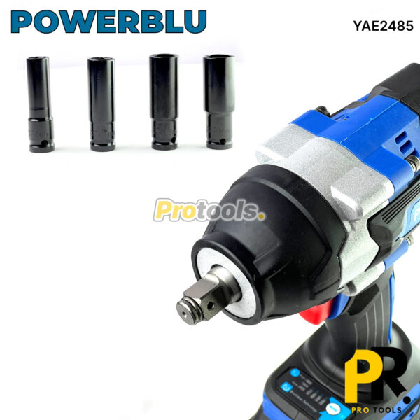 CLE A CHOC A BATTERIE 21V 4.0AH 600N.M BRUSHLESS POWERBLU [YAE2485] فتاح صدمات لاسلكي