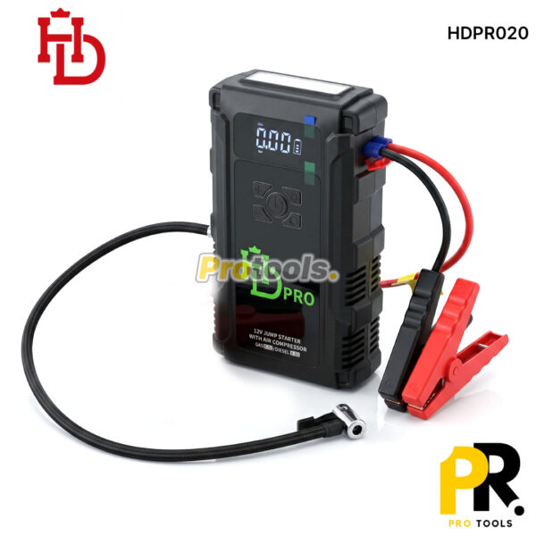 COMPRESSEUR AUTO AVEC BOOSTER BATTERIE 18000MAH HDPRO [HDPR020] جهاز نفخ متعدد الوظائف