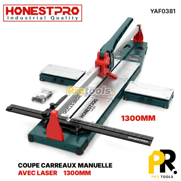 COUPE CARREAUX MANUELLE 1300MM AVEC LASER HONESTPRO [YAF0381] آلة قطع البلاط اليدوية