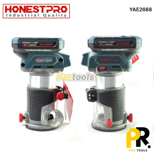 PAUMELLEUSE A BATTERIE 21V 2.0AH 6.0MM-8.0MM BRUSHLESS HONESTPRO [YAE2688] آلة حفر مفاصل الأبواب