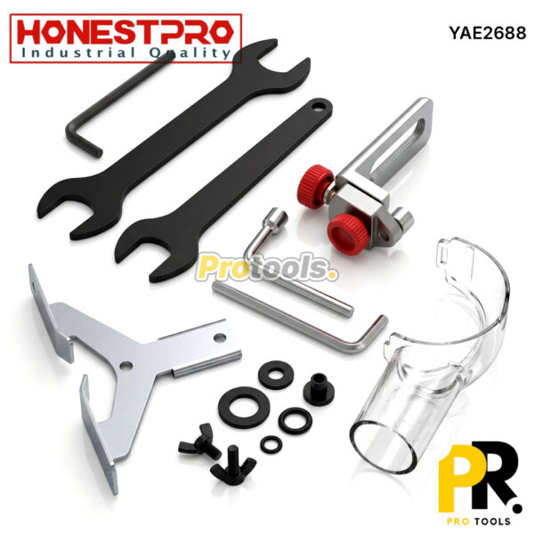 PAUMELLEUSE A BATTERIE 21V 2.0AH 6.0MM-8.0MM BRUSHLESS HONESTPRO [YAE2688] آلة حفر مفاصل الأبواب