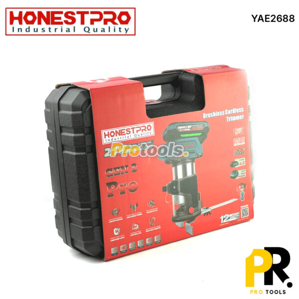 PAUMELLEUSE A BATTERIE 21V 2.0AH 6.0MM-8.0MM BRUSHLESS HONESTPRO [YAE2688] آلة حفر مفاصل الأبواب