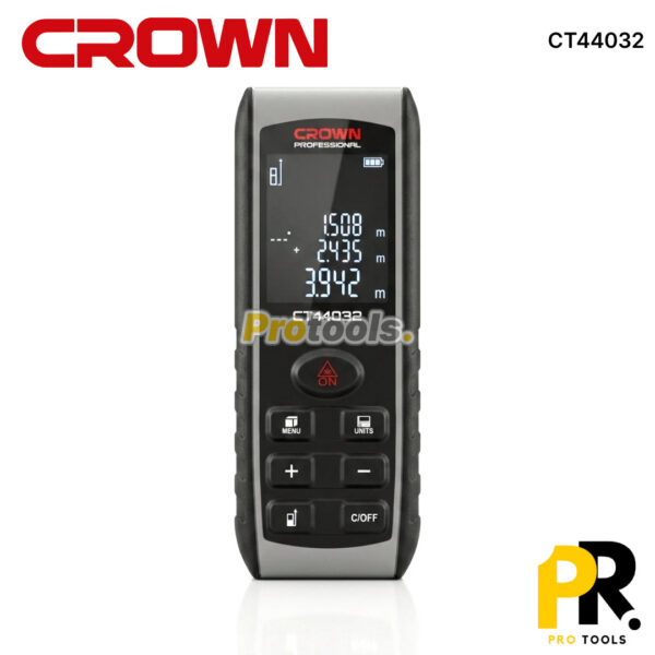 TELEMETRE LASER 40M 1.5V CROWN [CT44032] جهاز قياس المسافات بالليزر