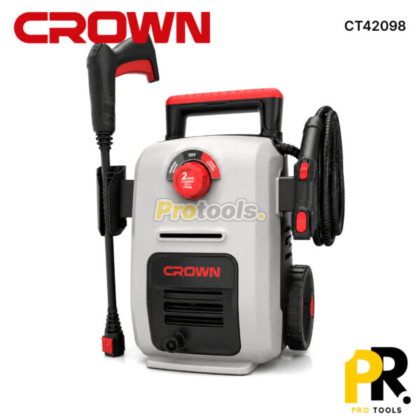 NETTOYEUR HAUTE PRESSION 2EN1 150BAR 1800W AVEC VAPEUR 1500W CROWN [CT42098] منظف ضغط عالي 2 في 1