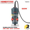 PAUMELLEUSE ELECTRIQUE 6MM 8MM 650W HONESTPRO [YAE0513] آلة حفر مفاصل الأبواب