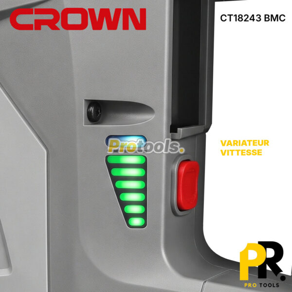 MARTEAU PIQUEUR ELECTRIQUE 1350W SDS-MAX BRUSHLESS CROWN [CT18243] مطرقة التكسير
