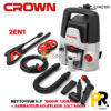 NETTOYEUR HAUTE PRESSION 2EN1 1600W 130BAR 5.5L/MIN ET ASPIRATEUR 800W 2LT CROWN [CT42100]  منظف ضغط عالي + مكنسة كهربائية