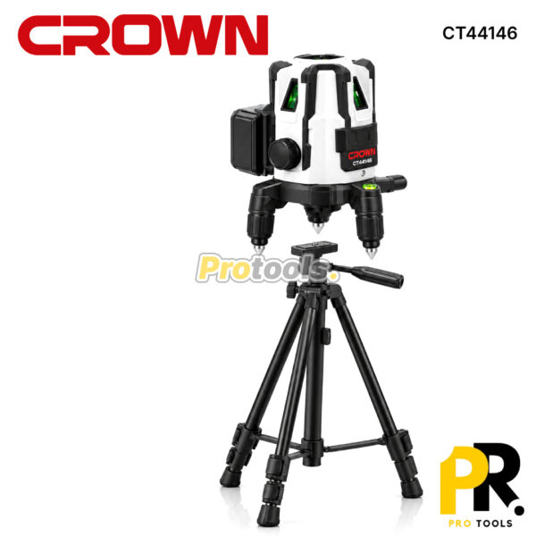 NIVAEU LASER 5LIGNES 30M AVEC TRIPIED CROWN [CT44146] ميزان ليزر