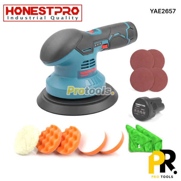 PONCEUSE POLISSEUSE A BATTERIE 150MM 12V 2.0AH HONESTPRO [YAE2657] جهاز تلميع